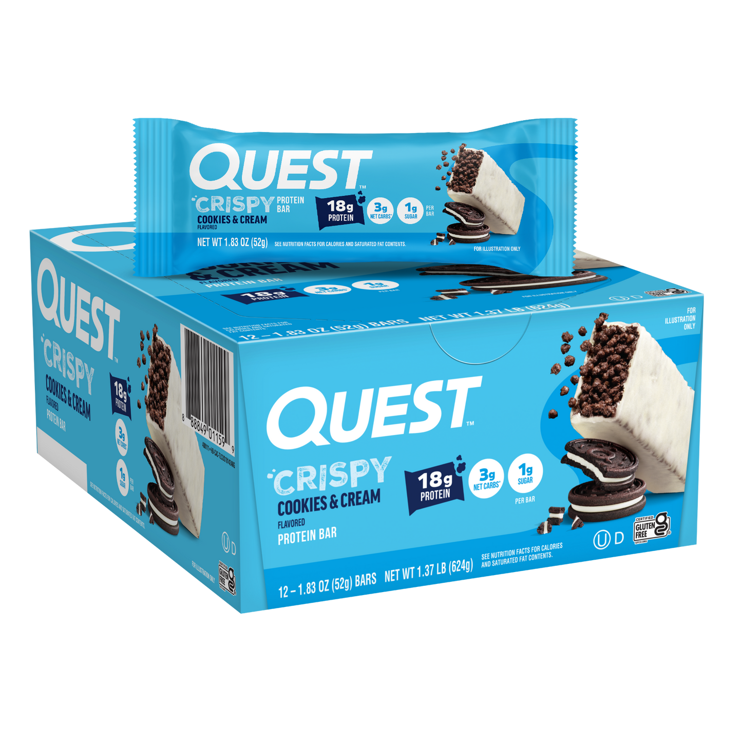 cookies-and-cream-crispy-hero-protein-bars-x3 400111_QN_USA_Pkg_Crispy_ProteinBar_CAC_12ctCarton_3D_Composite_Force.png